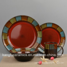 Modern Round Ceramic Dinnerware (Set)